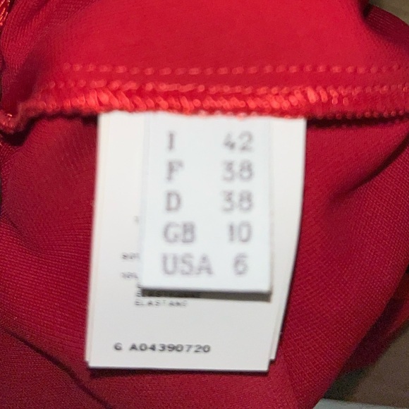 Philosophy Di Alberta Ferretti Red Bodycon Cocktail Dress - Picture 12 of 13